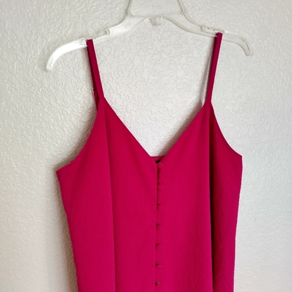 Ted Baker London Luaan Button Through Cami Dress Fuchsia sz 3/ L - Picture 3 of 10